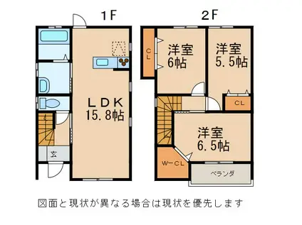 シアラ吹上III(3LDK/1階)の間取り写真
