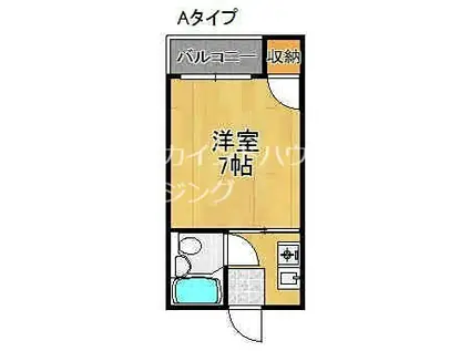 リバティ住之江(ワンルーム/5階)の間取り写真