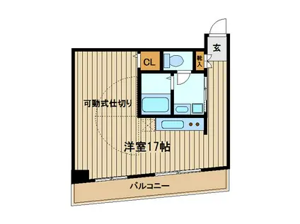 都屋ハウス(ワンルーム/3階)の間取り写真