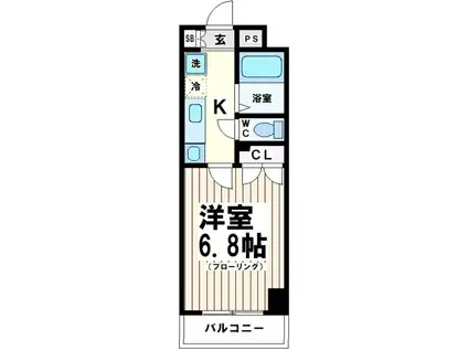 サンパラッツオ参番館 当社管理物件(1K/3階)の間取り写真