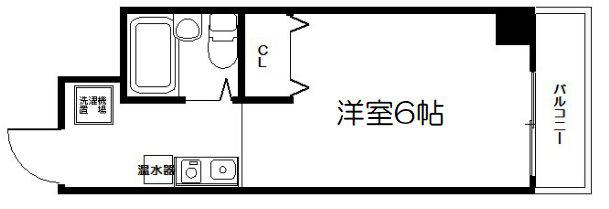 GLOIRE烏丸五条(ワンルーム/9階)の間取り写真