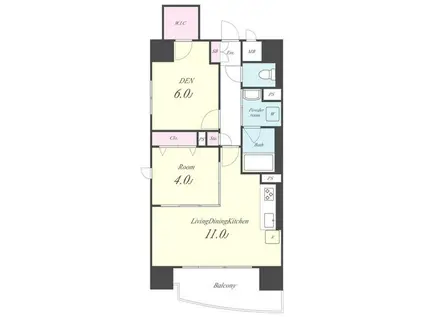 サンエスケーイワタ名城(2LDK/9階)の間取り写真