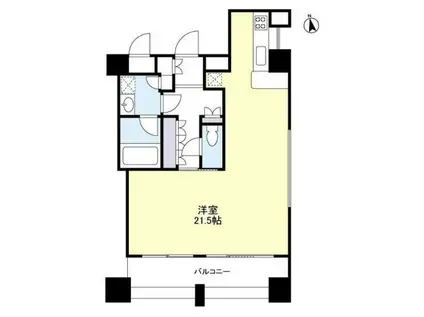 フィーノ自由が丘(1K/7階)の間取り写真