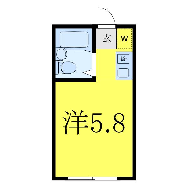 ノースコート赤塚VII(ワンルーム/1階)の間取り写真