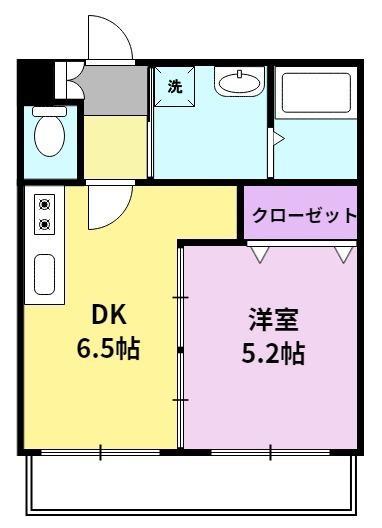 ア・ルーラ東合川(1DK/3階)の間取り写真