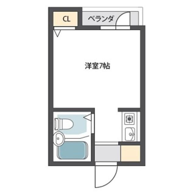 フューチャー21(1K/1階)の間取り写真