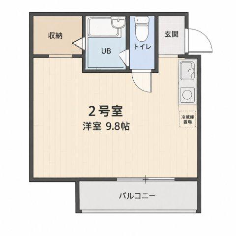 PREMIERE V(ワンルーム/3階)の間取り写真