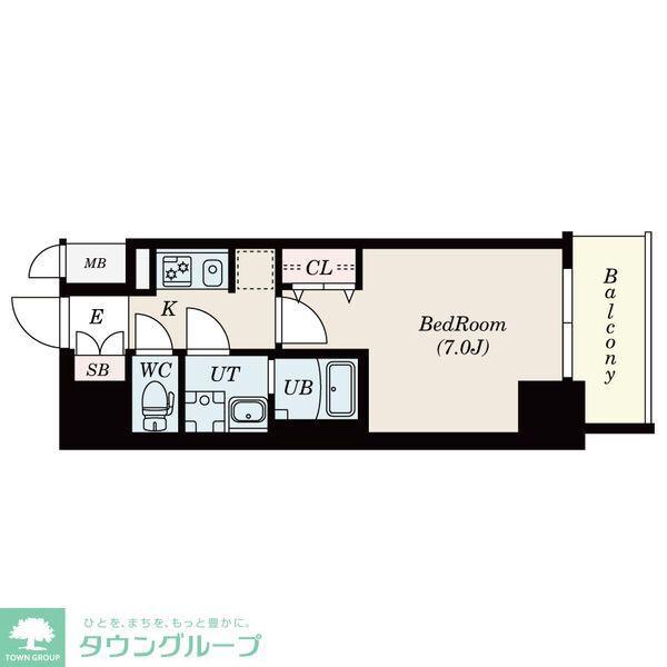 S-RESIDENCE鶴舞駅前(1K/4階)の間取り写真