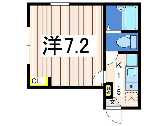 アークみらい横浜(1K/1階)の間取り写真
