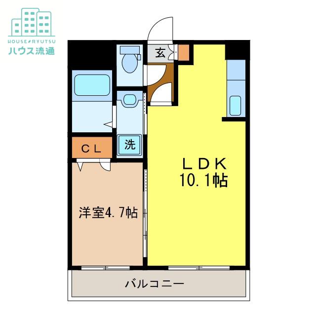 アーバンヒルズI(1LDK/1階)の間取り写真