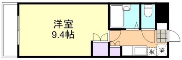倉敷ライフ・キャンパスE棟(1K/4階)の間取り写真