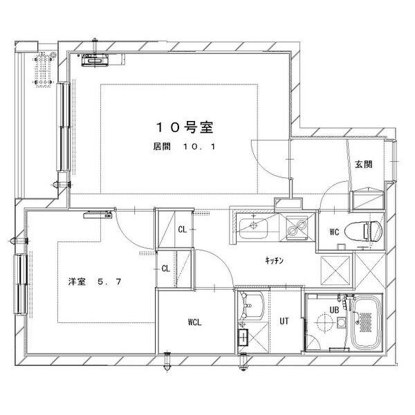 MESIG GREEN(1SLDK/4階)の間取り写真