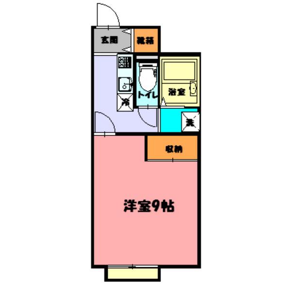 コナ&サン(1K/1階)の間取り写真