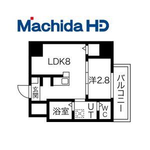 エヌエムキャトフヴァンユイット(1LDK/9階)の間取り写真