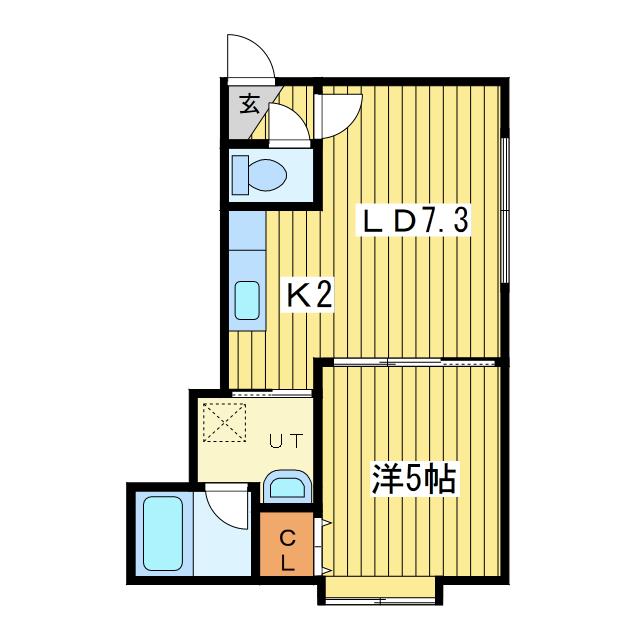 プローラ元町(1LDK/3階)の間取り写真