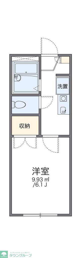 レオパレスエフハイム(1K/2階)の間取り写真