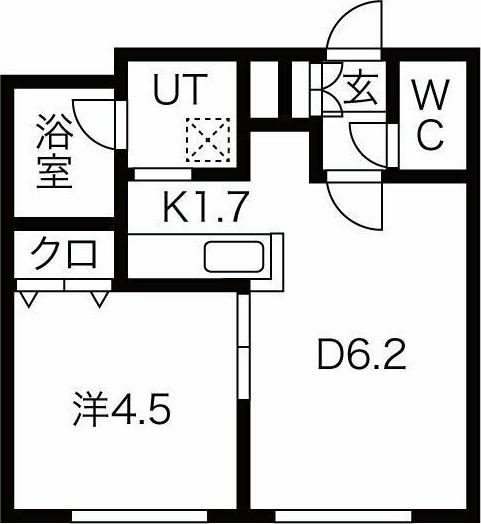 FAIRY(1LDK/2階)の間取り写真