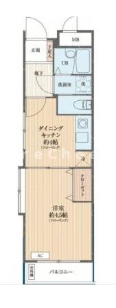 メイゾン小竹向原(1DK/2階)の間取り写真