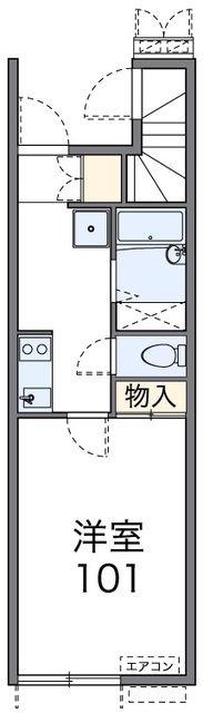 レオネクスト浦和領家(1K/1階)の間取り写真