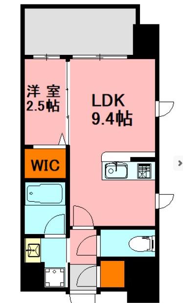CIDNAL THE PLACE(1LDK/4階)の間取り写真