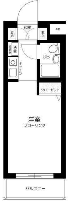 グランドコート江古田(1K/3階)の間取り写真