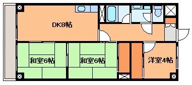ファーストアイリ(3DK/6階)の間取り写真