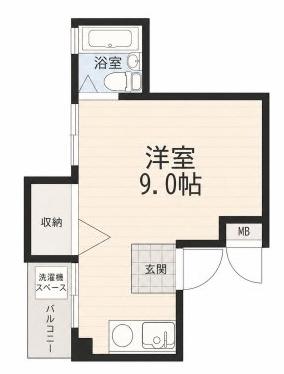 レジェル住之江(ワンルーム/4階)の間取り写真