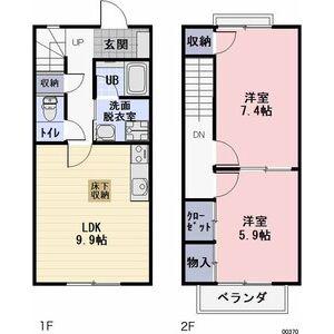 プラッサム(2LDK/1階)の間取り写真