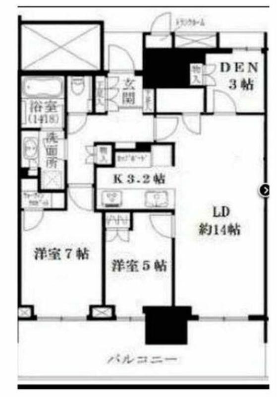 ベイズ タワー&ガーデン(2SLDK/27階)の間取り写真