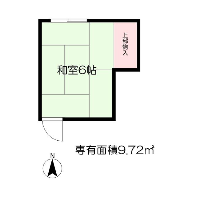 江口コーポ(ワンルーム/3階)の間取り写真