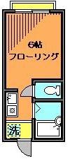 サニー米山(ワンルーム/3階)の間取り写真
