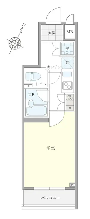 ルーブル中野富士見町伍番館 4階階 間取り