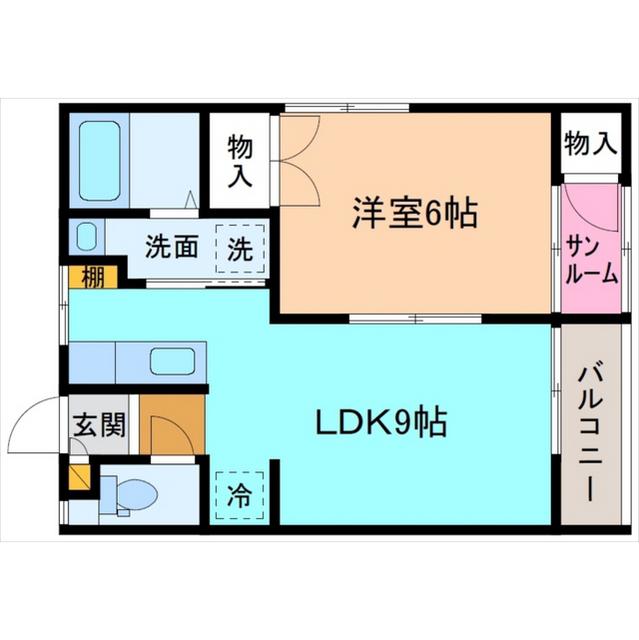 ミエールドルチェ(1LDK/1階)の間取り写真