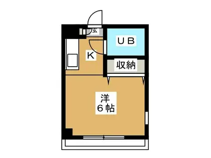 コーポサンライズ西田(ワンルーム/2階)の間取り写真