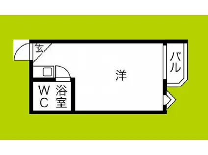 トアアルディ駒川(ワンルーム/3階)の間取り写真