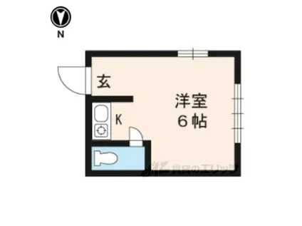 ロイヤルハイツアオキ(ワンルーム/4階)の間取り写真