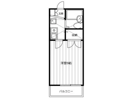 WOODBELLII A・B(1K/2階)の間取り写真