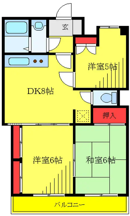 ガーデンハウス池田 2階階 間取り