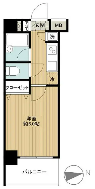 パレステュディオ目黒東 3階階 間取り