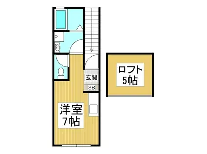 MURAIレジデンス(ワンルーム/2階)の間取り写真