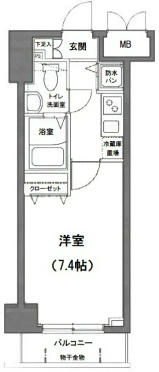 グランド・ガーラ日本橋茅場町 11階階 間取り