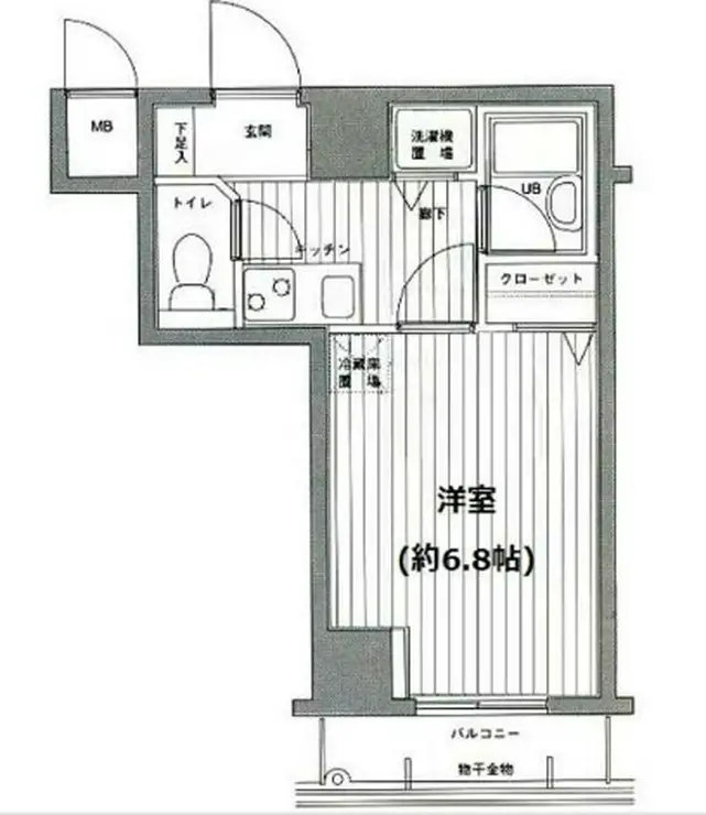 グランド・ガーラ麻布十番 6階階 間取り