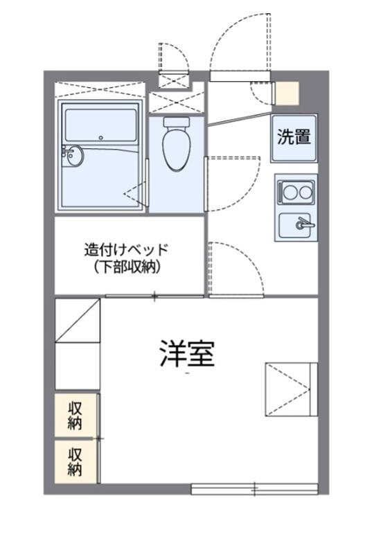 ティンカーベル(1K/2階)の間取り写真