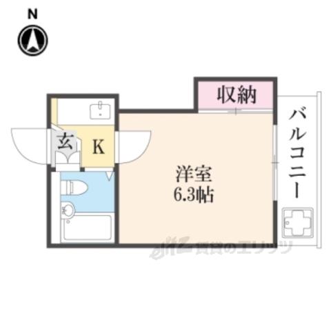 レオパレス新伊丹第2(1K/2階)の間取り写真