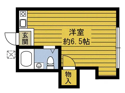 其田コーポ(ワンルーム/1階)の間取り写真
