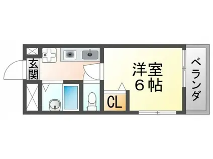 松ヶ丘壱番館(1K/1階)の間取り写真