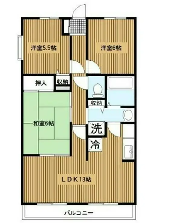 フォレストヒルズ磯子 2階階 間取り