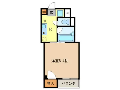 ハイライズ・イン・チトセ(1K/5階)の間取り写真