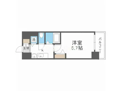 プレサンス立売堀アーバンスタイル(1K/5階)の間取り写真
