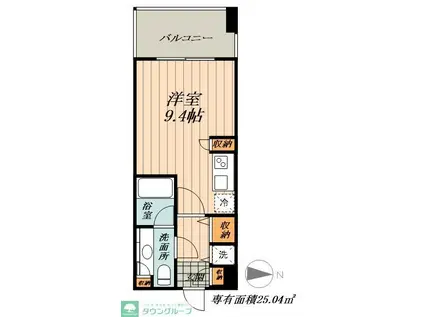 グラン・アベニュー西大須(ワンルーム/11階)の間取り写真